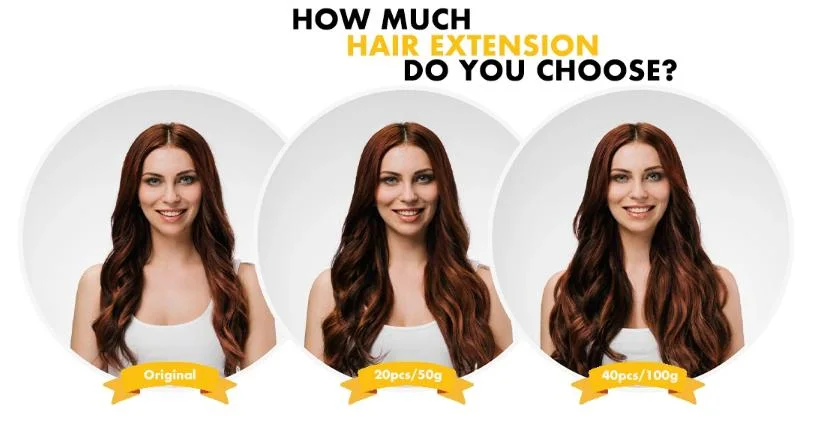 Piano Color Hair Extension 100% Brazilian Virgin Remy Human Hair All Color Halo in Hair Extensions