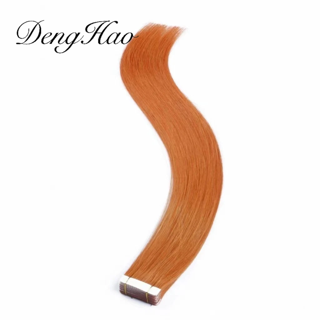 Factory Double Drown Luxury Hair Quality Tape in Hair Extensions Copper Color