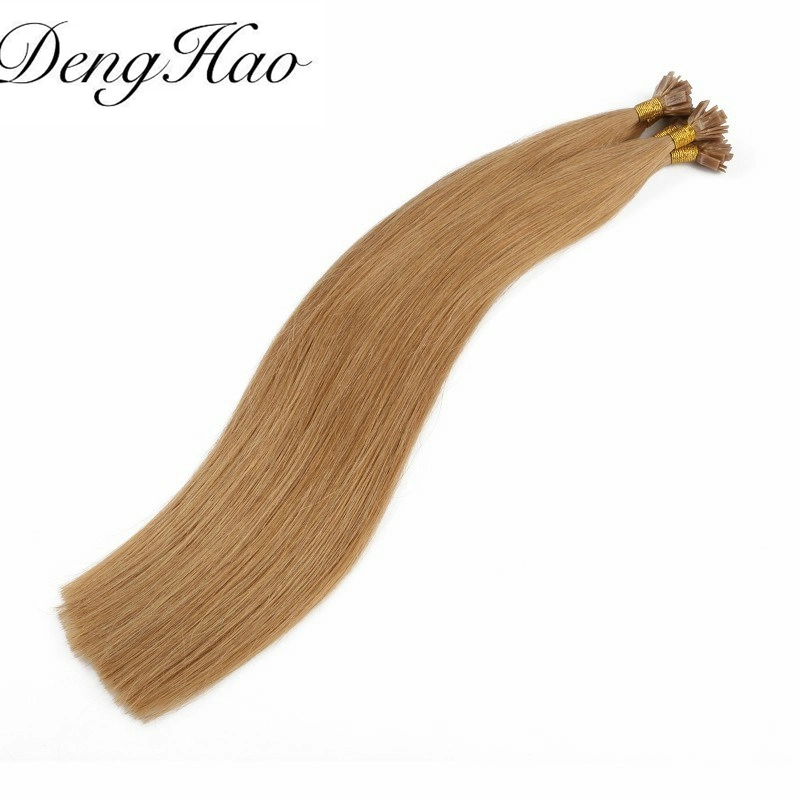 Blonde Flat Tips High Quality Human Hair Extensions Keratin 100% Remy Virgin Hair