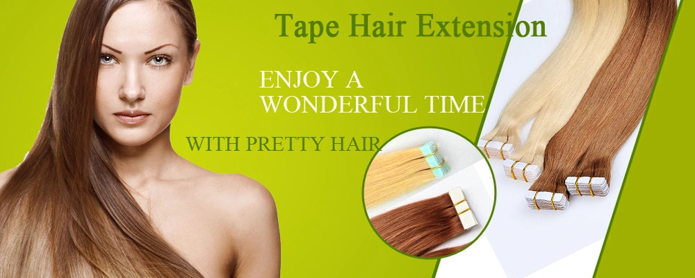 Wholesale Cheap Price Hair Virgin Remy Hair PU Skin Weft Blue White Tape Tape Hair Extension