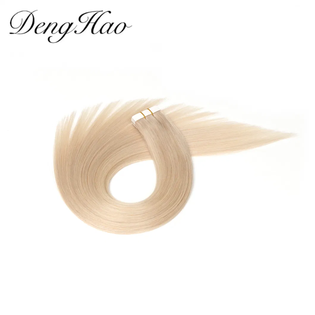 Wholesale Cheap Price Hair Virgin Remy Hair PU Skin Weft Blue White Tape Tape Hair Extension