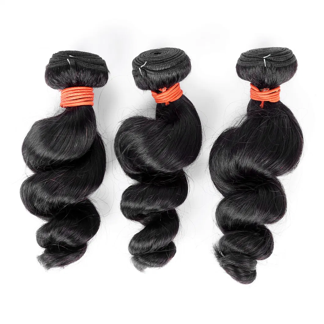 Angelbella Wholesale Christmas Sales Brazilian Human Hair Weaving 1b# Loose Wave Tape Remy Hair