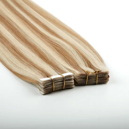 Youzi Wholesale Price Raw Hair Tape in Hair Extension Unprocessed Virgin Human Hair Cuticle Aligned Russian Blonde Tape in Extension Human Hair Extension