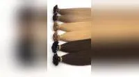 Russian Remy Human Hair Kertain Prebonded Flat Tip Hair Extensions