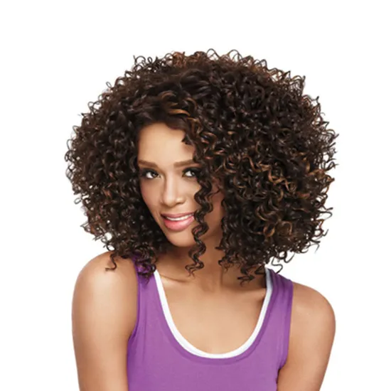 Afro Kinky Curly Braid Headband Wig Synthetic Hair Wigs 300g Weight