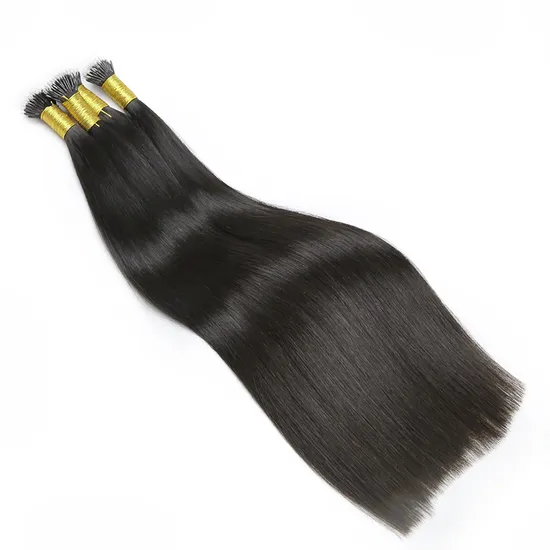 Fast Shipping Double Drawn Nano Human Hair Extensions, Silky Straight European Remy Hair