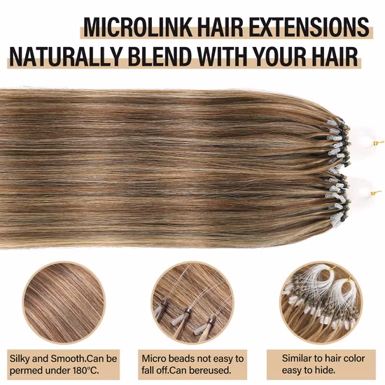 High Quality Brazilian Human Hair Micro Ring Hair 100% Human Hair Extension