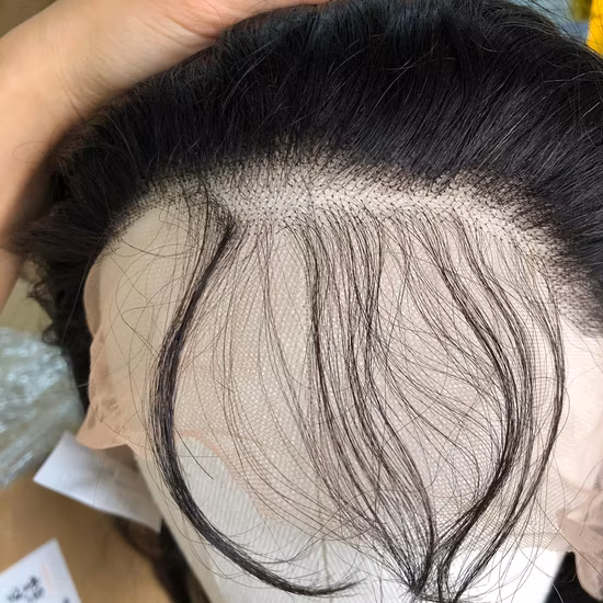 Factory Price 26 Inch Human Hair Wig Full Lace Virgin Human Long Hair Bone Straight Shiny Lace Wig