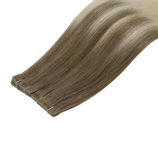 Youzi European Russian Human Virgin Full Cuticle Aligned Tape Hair Injected Tape in Raw Remy Hair Cuticle Aligned Virgin Invisible Tape in Hair Extension 