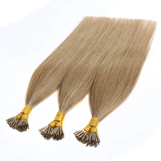 Wholesale Italian Keratin Hair Pre Bonded Hair Extensions Remy Bonding Hair Double Drawn I Tip Hair Extension 