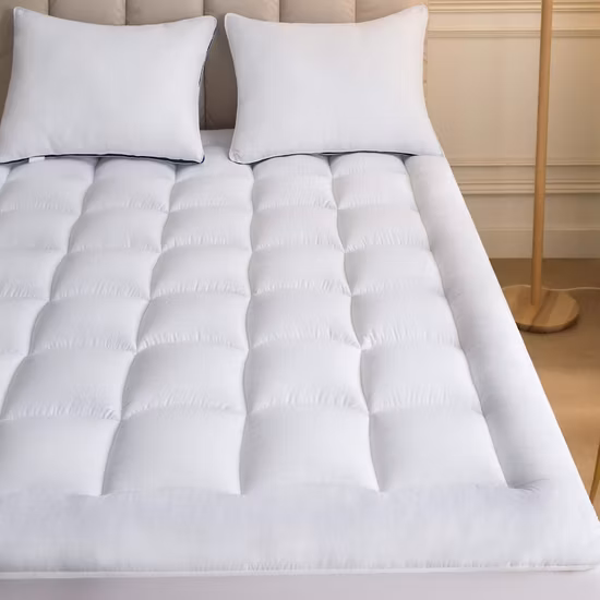 Hotel Cotton Mattress Pad Cover Queen Size 300tc Bed Mattress Topper