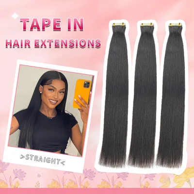 FBLhair Affordable Cheap Remy Black Hair Extensions Tape in Human Hair