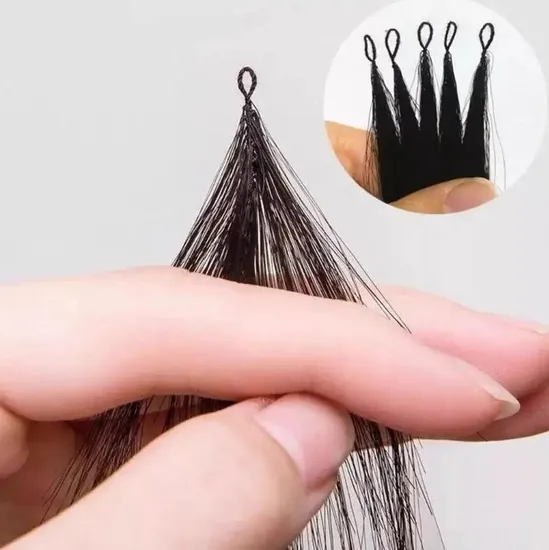 100% Human Hair Double Drawn Feathers Hair Weft Invisible High Quality Cuticle Aligned Feathering Raw Hair Extension 