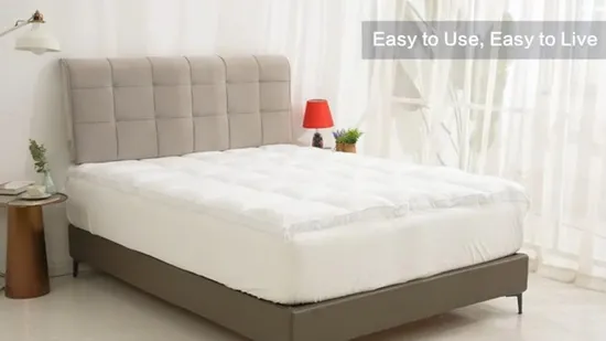 National Hotel Cotton Mattress Topper Quilted Polyester Mattress Topper 
