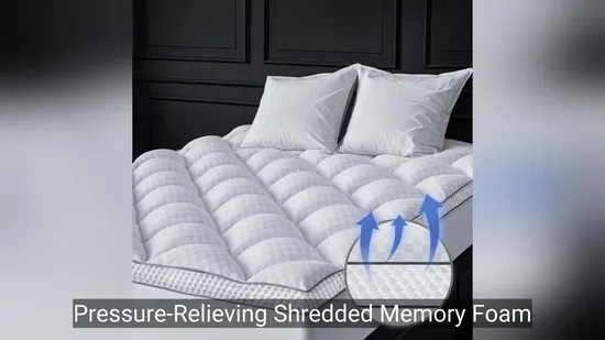 Luxurious Shredded Memory Foam Mattress Topper for Superior Sleep 