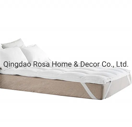 Bamboo Shell Polyester Microfiber Sorona Filling Mattress Protector Topper Bed Pad 