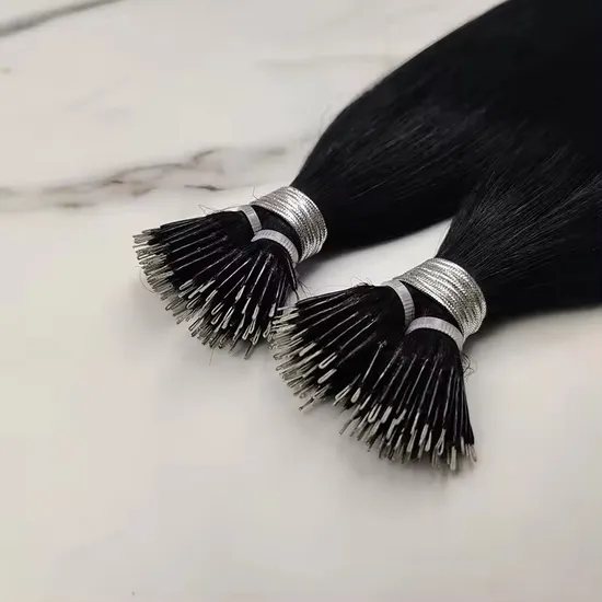 Youzi Wholesale Nano Beads Hair Extensions Invisible European Virgin Remy Human Hair Pre Bonded Nano Ring Hair Extension 