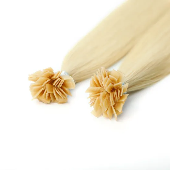 Youzi 100% European Raw Human Hair Extension Brazilian Italian Keratin Pre