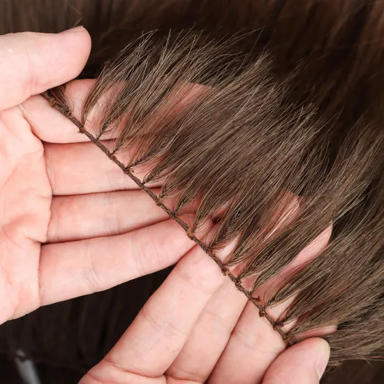 Youzi Wholesale Top Russian The Most Popular Double Drawn Remy Hair Invisible 100% Human Hair Feathers Hair Extensions 